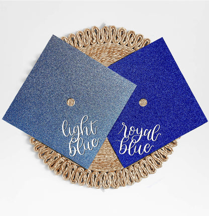 Blank Glitter Graduation Cap Topper