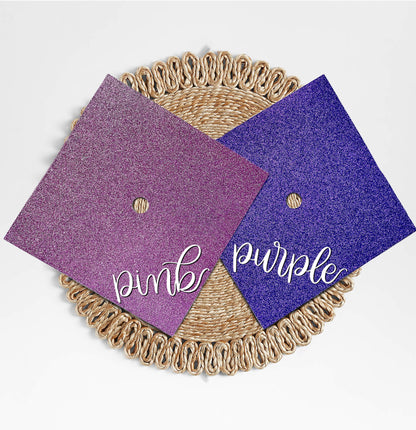 Blank Glitter Graduation Cap Topper