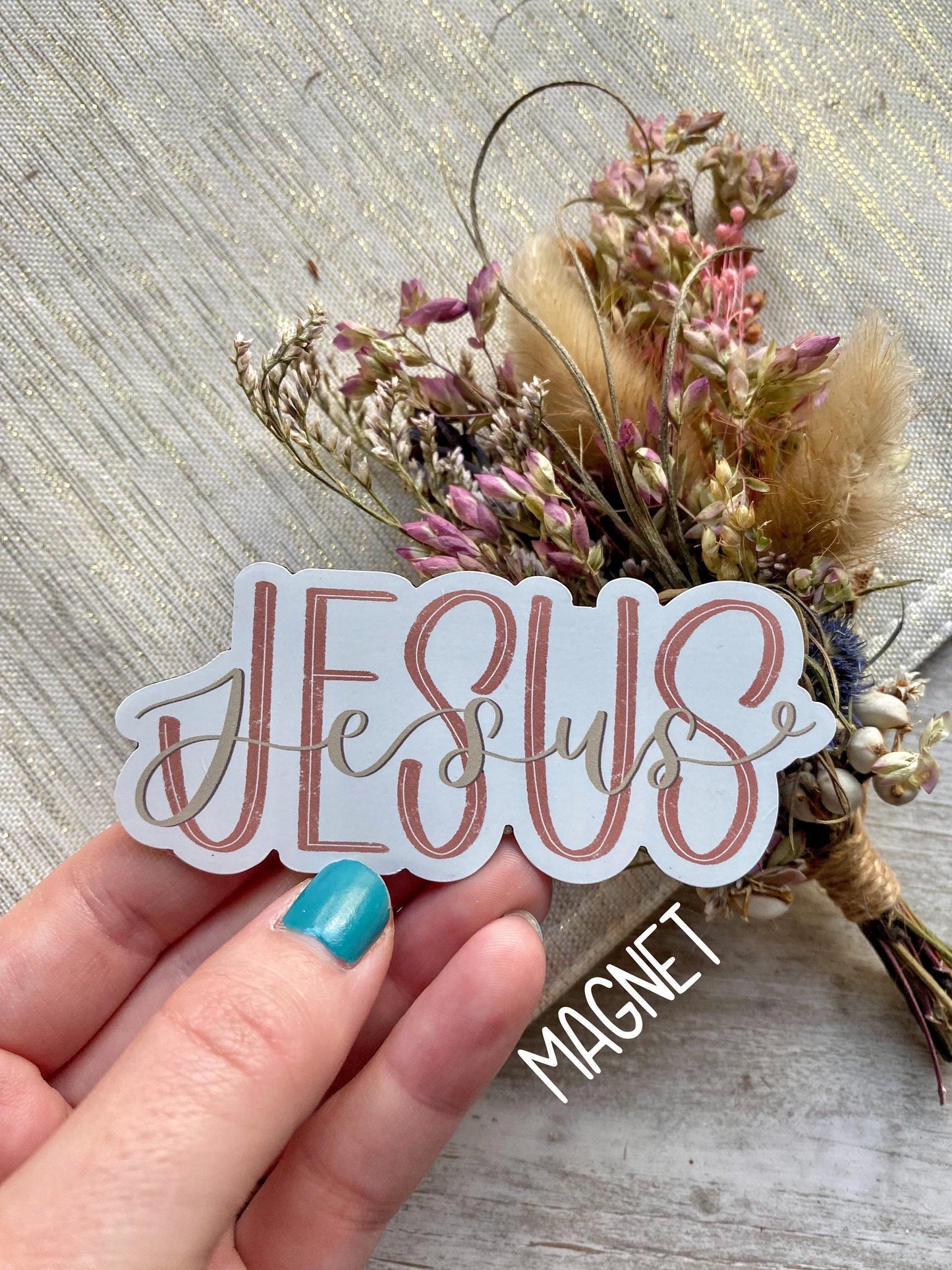 1.5 x 3.5 in. Christian Jesus Magnet