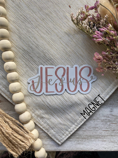 1.5 x 3.5 in. Christian Jesus Magnet