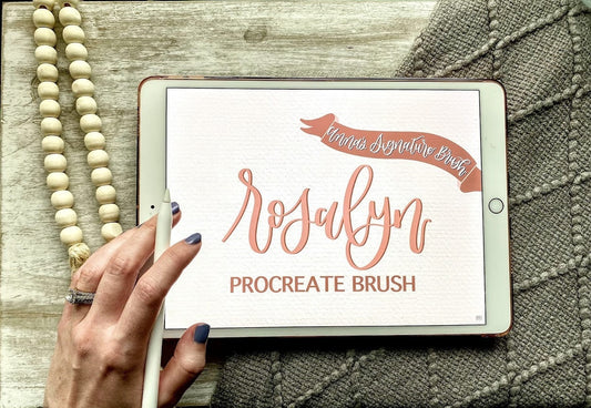 Rosalyn Procreate Calligraphy Brush