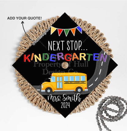 Custom "Time for School" Graduation Cap Topper, Teacher Graduation Cap, Grad Cap Custom, Custom Grad Cap for Teachers, Teacher Cap Topper