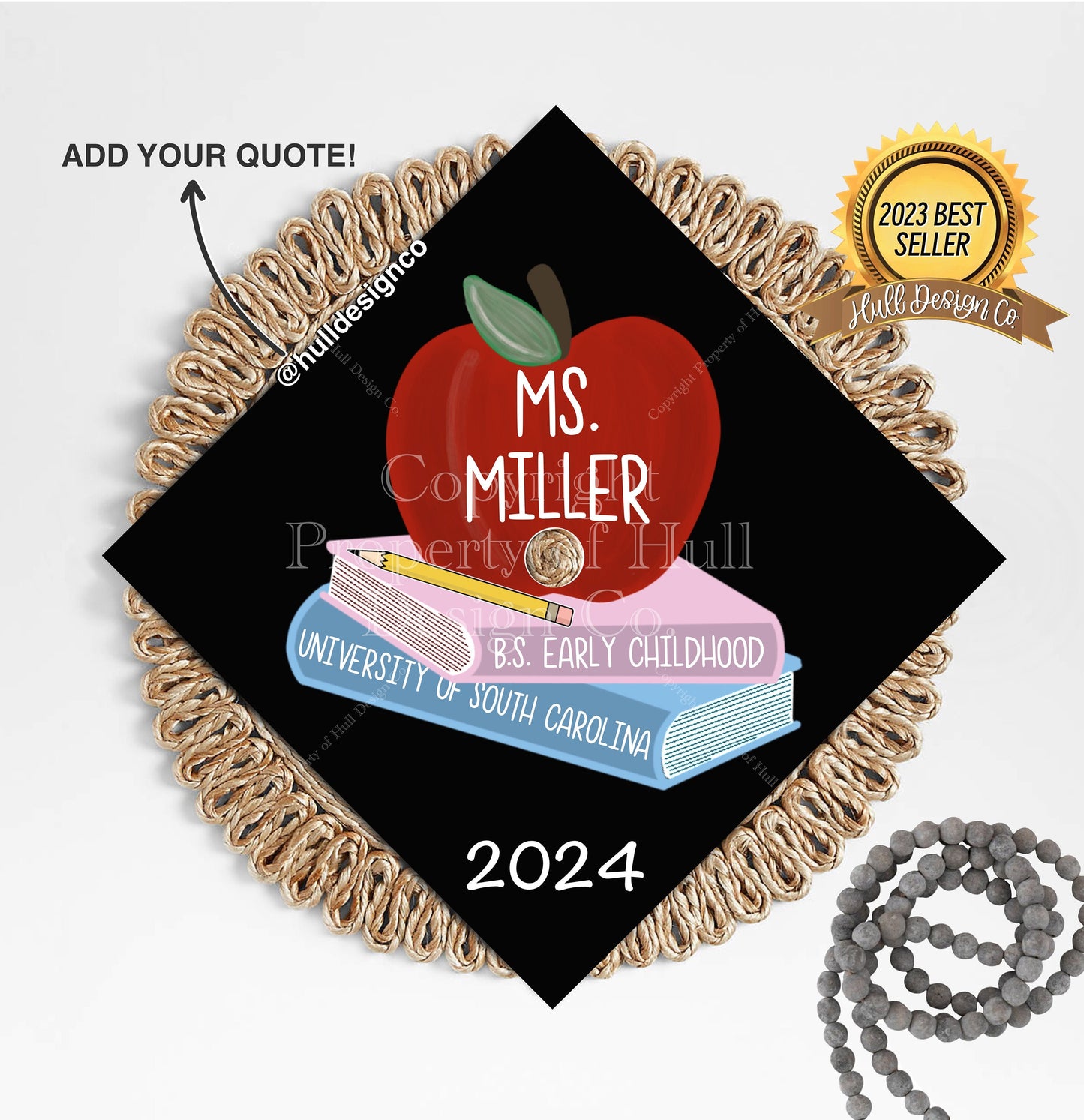 Custom "Time to Teach" Graduation Cap Topper, Teacher Graduation Cap, Grad Cap Custom, Custom Grad Cap, Teacher Cap Topper, Early Childhood