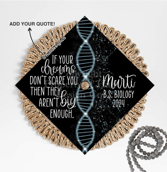 Custom "Biology Business" Graduation Cap Topper, Biology Major Graduation Cap, Grad Cap Custom, Custom Grad Cap, Biology Graduate