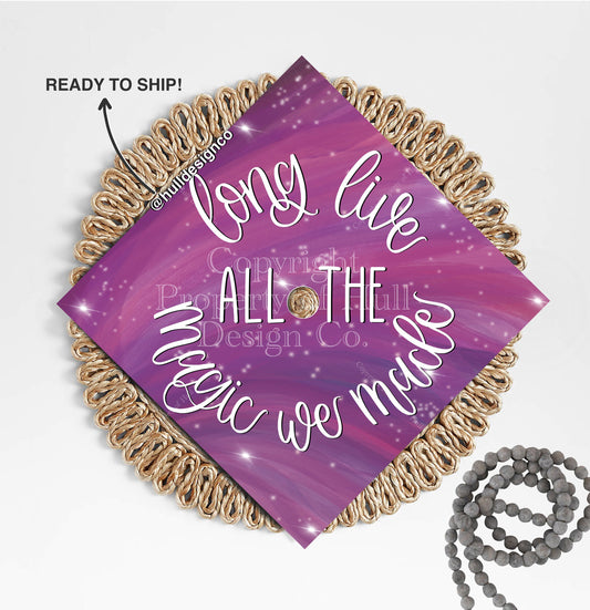 READY TO SHIP Graduation Cap Topper, Nurse Graduation Cap, Nurse Grad Cap Custom, Custom Grad Cap