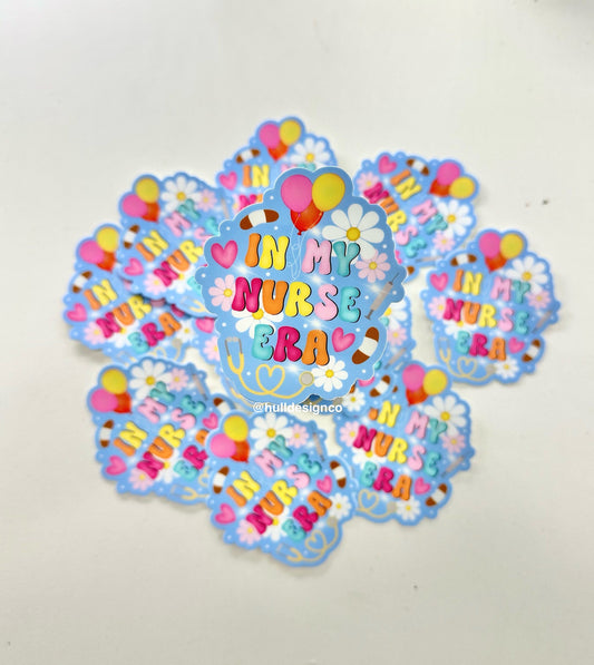 2.9 x 3 in. In My Nurse Era Sticker
