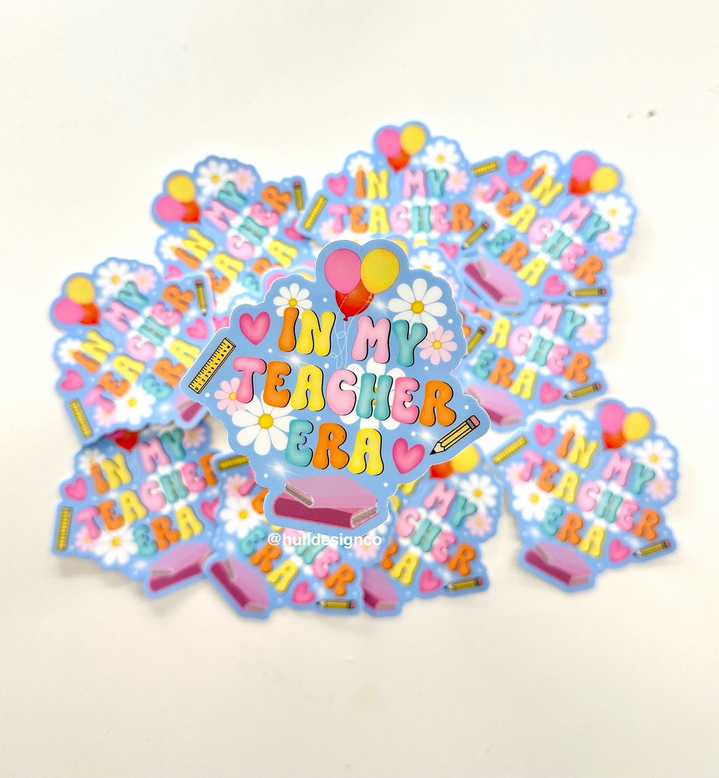 2.75 x 3 in. In My Teacher Era Sticker