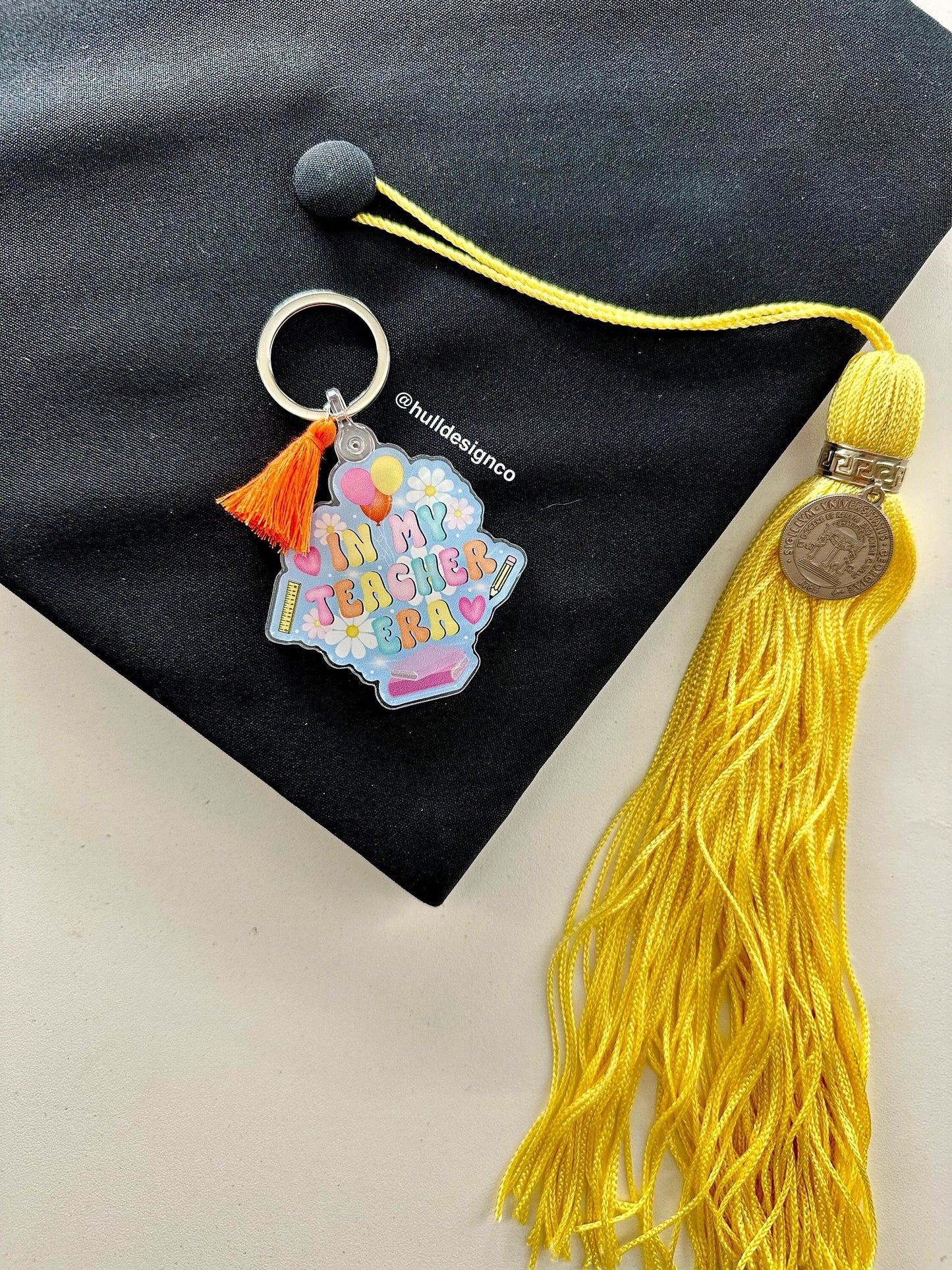 Teacher Era Keychain (Tassel Color Varies)