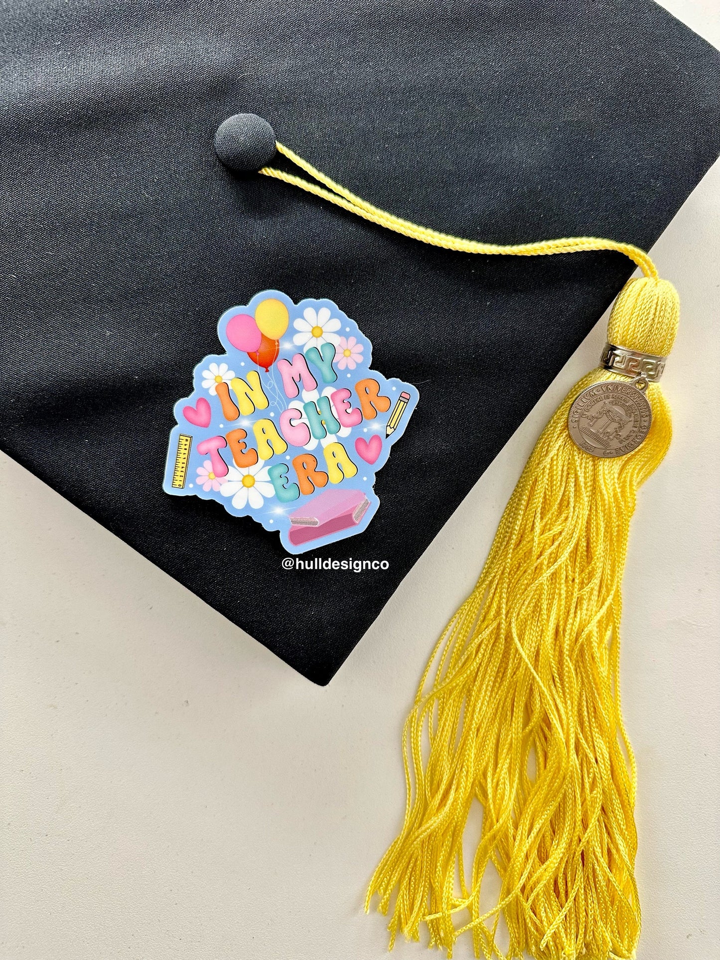 "Groovy Teacher" Graduation Cap Topper