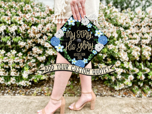 Custom "The Emily" Nurse Graduation Cap Topper