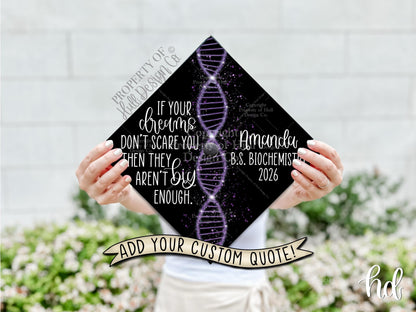 Custom "Biology Business" Graduation Cap Topper