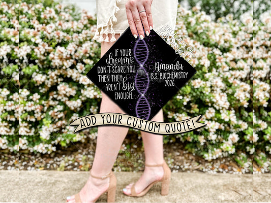 Custom "Biology Business" Graduation Cap Topper