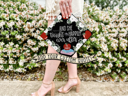 Custom "In Full Bloom" Teacher Graduation Cap Topper