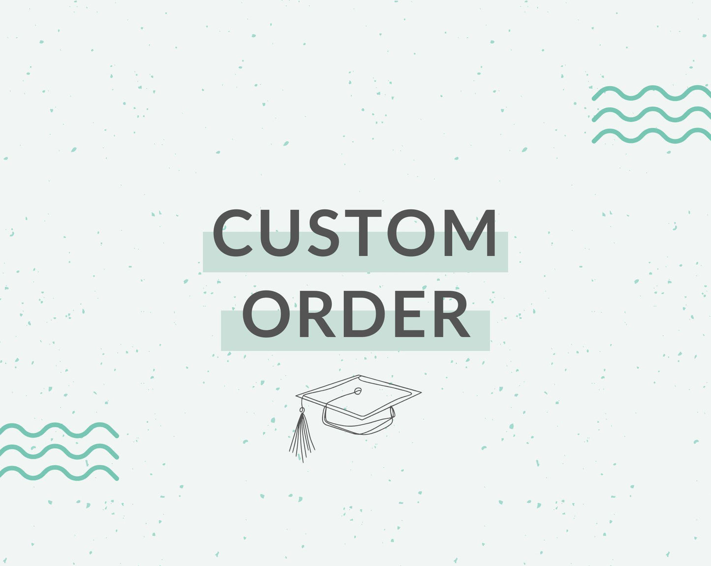 Custom Order for a Painted Grad Cap Topper