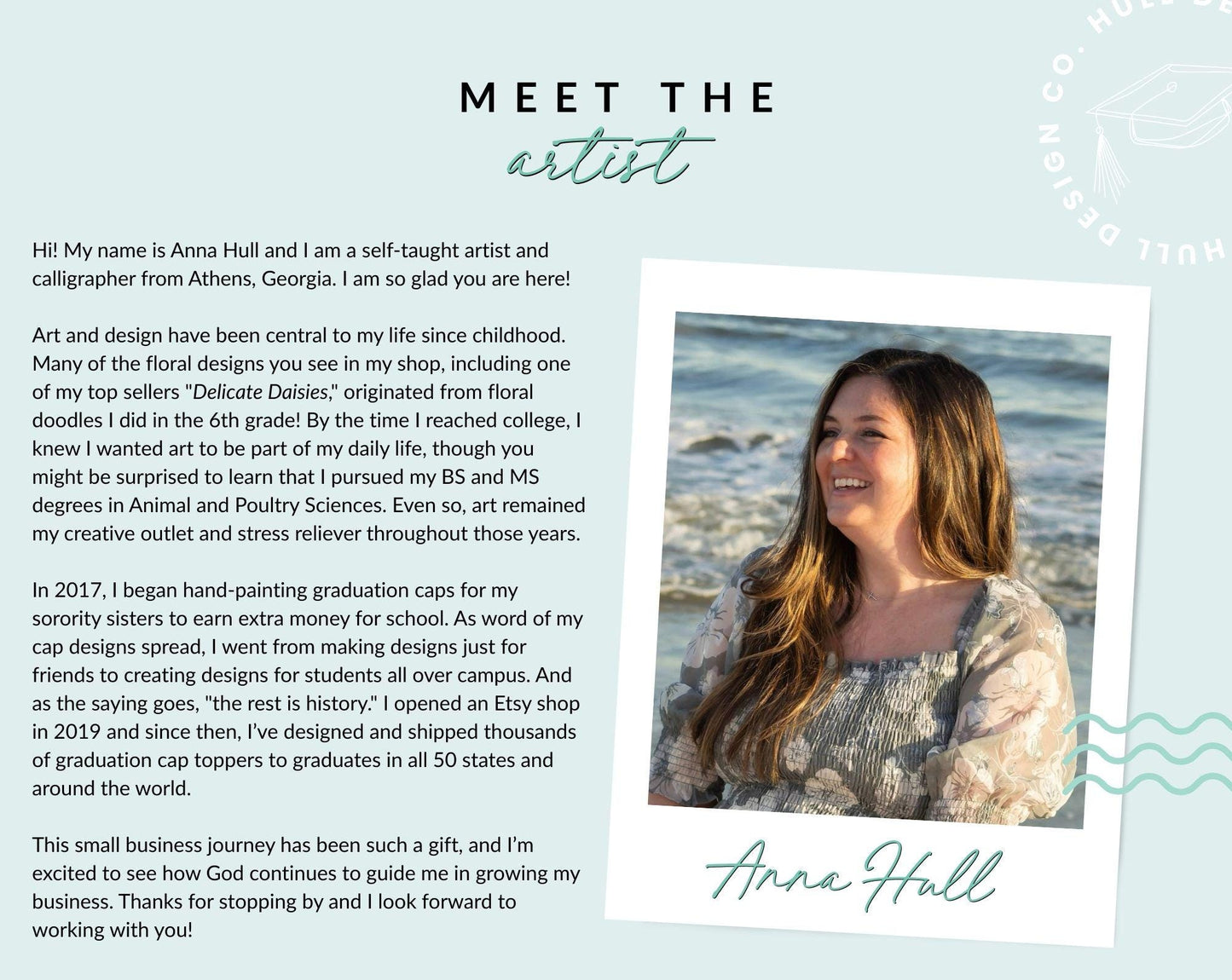 Blank Graduation Cap Topper