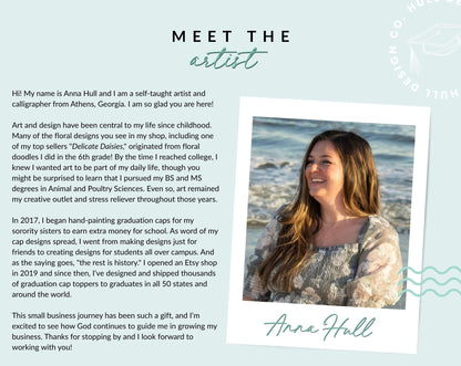 Blank Graduation Cap Topper