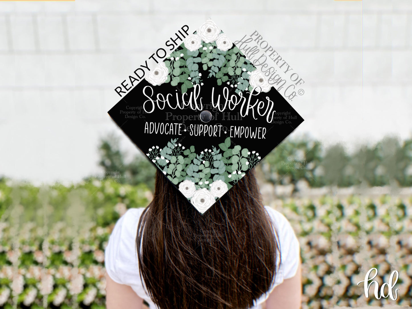 READY TO SHIP Social Worker Graduation Cap Topper