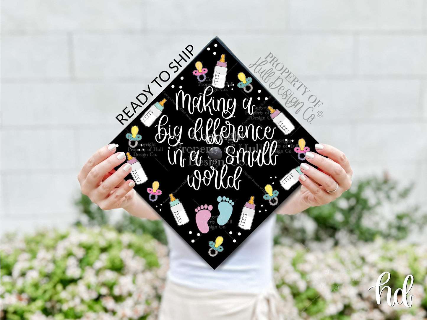 READY TO SHIP Labor and Delivery Nurse Graduation Cap Topper